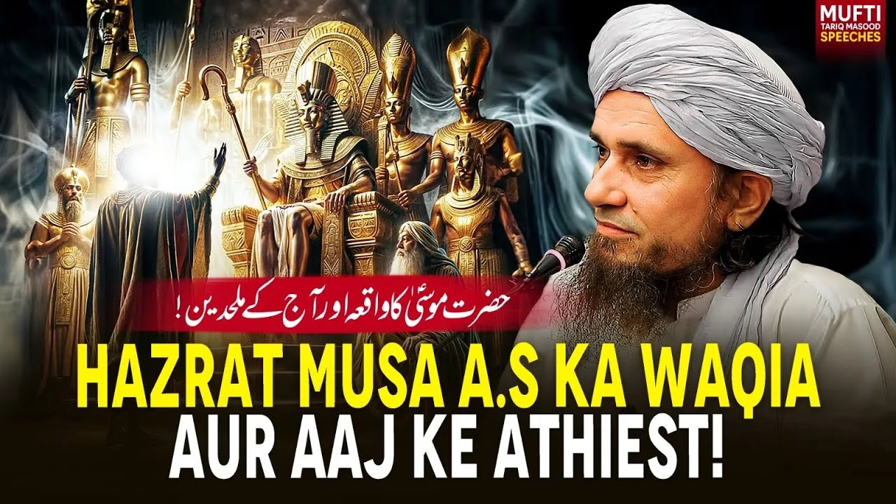 Hazrat Musa A.S Ka Waqia Aur Aj Ke Athiest | Mufti Tariq Masood Speeches
